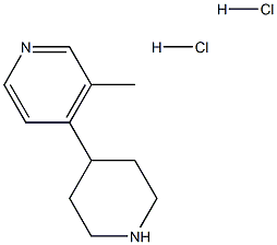 3-Methyl-4-(piperidin-4-yl)pyridine dihydrochloride Structure
