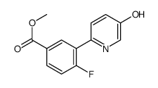 methyl 4-fluoro-3-(5-hydroxypyridin-2-yl)benzoate Structure