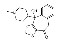 10-hydroxy-10-(1-methylpiperidin-4-yl)-5H-benzo[1,2]cyclohepta[3,4-b]thiophen-4-one结构式