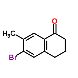6-溴-7-甲基-3,4-二氢萘-1(2H)-酮结构式