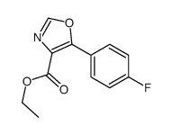 5-(4-氟苯基)噁唑-4-羧酸乙酯结构式