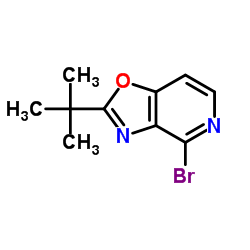 4-Bromo-2-(2-methyl-2-propanyl)[1,3]oxazolo[4,5-c]pyridine Structure