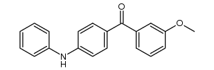 (3-methoxyphenyl)(4-(phenylamino)phenyl)methanone Structure