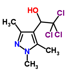 2,2,2-Trichloro-1-(1,3,5-trimethyl-1H-pyrazol-4-yl)ethanol Structure