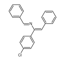 (1E,3Z)-1,4-diphenyl-3-(4-chlorophenyl)-2-aza-1,3-butadiene结构式
