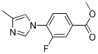 Methyl 3-fluoro-4-(4-Methyl-1H-iMidazol-1-yl)benzoate Structure