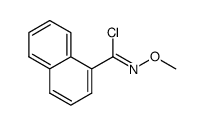 N-methoxy-1-naphthimidoyl chloride结构式