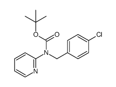 tert-butyl (4-chlorobenzyl)(pyridin-2-yl)carbamate Structure