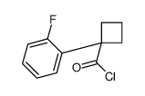 Cyclobutanecarbonyl chloride, 1-(2-fluorophenyl)- (9CI)结构式