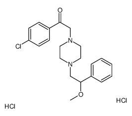1-(4-chlorophenyl)-2-[4-(2-methoxy-2-phenylethyl)piperazin-1-yl]ethanone,dihydrochloride Structure