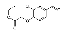 Ethyl (2-chloro-4-formylphenoxy)acetate Structure