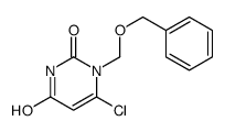 6-chloro-1-(phenylmethoxymethyl)pyrimidine-2,4-dione Structure