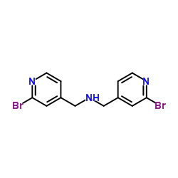 二((2-溴吡啶-4-基)甲基)胺结构式