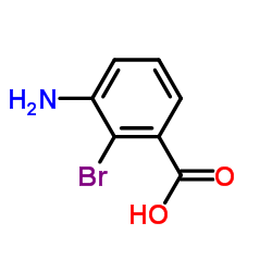 3-氨基-2-溴苯甲酸结构式
