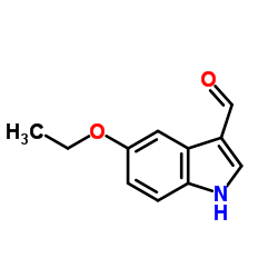 5-乙氧基吲哚-3-甲醛结构式