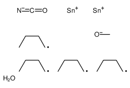 dibutyl-[dibutyl(isocyanato)stannyl]oxy-methoxystannane结构式