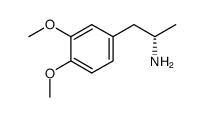 (S)-1-(3,4-二甲氧基苯基) 2-丙胺结构式