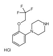 1-[2-(2,2,2-Trifluoroethoxy)phenyl]piperazine hydrochloride (1:1) Structure