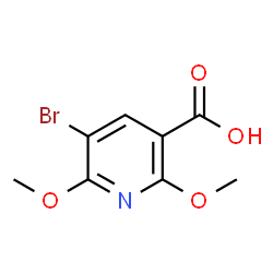 5-Bromo-2,6-dimethoxypyridine-3-carboxylic acid Structure
