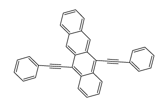 5,12-双(苯乙炔基)并四苯结构式