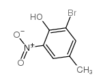 2-溴-4-甲基-6-硝基苯酚结构式