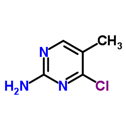 4-氯-5-甲基嘧啶-2-胺结构式