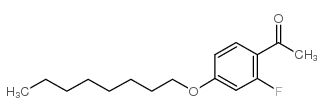 2-氟-4-n-辛基氧基苯乙酮结构式