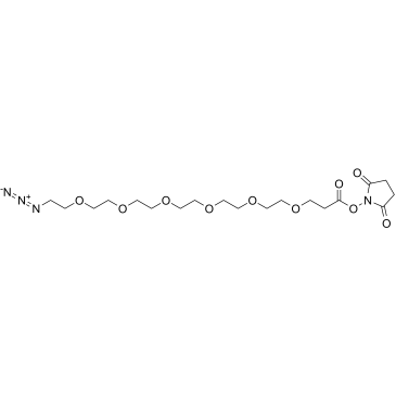 Azido-PEG6-NHS ester结构式