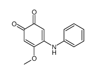 4-anilino-5-methoxycyclohexa-3,5-diene-1,2-dione结构式