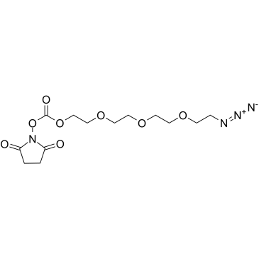 Azido-PEG3-O-NHS ester结构式
