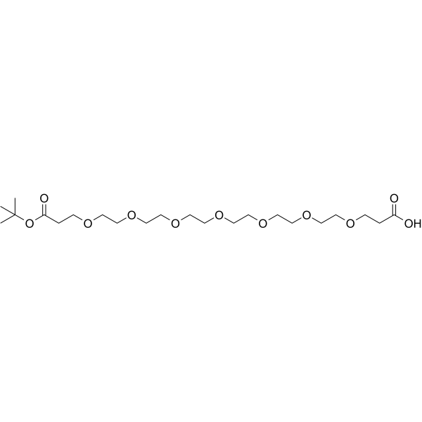 Acid-PEG7-t-butyl ester结构式