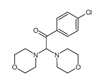 1-(4-chloro-phenyl)-2,2-di-morpholin-4-yl-ethanone结构式