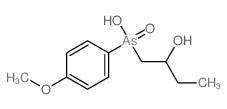 2-Butanol,1-[hydroxy(p-methoxyphenyl)arsino]-, As-oxide (8CI) Structure