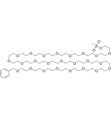 Benzyl-PEG24-MS结构式