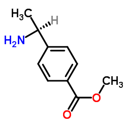 4-[(1S)-1-氨乙基]-苯甲酸甲酯结构式