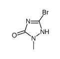 5-bromo-2-methyl-2,4-dihydro-3H-1,2,4-triazol-3-one(SALTDATA: FREE)结构式