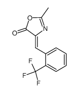 2-methyl-4-(2-trifluoromethyl-benzylidene)-4H-oxazol-5-one结构式