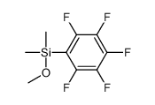 Methoxydimethyl(pentafluorophenyl)silane structure