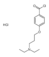 4-[3-(diethylamino)propoxy]benzoyl chloride,hydrochloride Structure