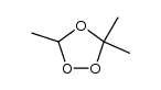 Trimethylethylene ozonide结构式