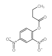 Butanoic acid 2,4-dinitrophenyl ester Structure