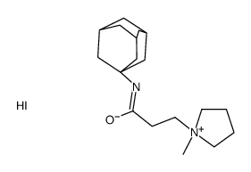 N-(1-adamantyl)-3-(1-methylpyrrolidin-1-ium-1-yl)propanamide,iodide Structure