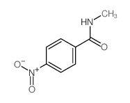 N-甲基-4-硝基苯甲酰胺结构式