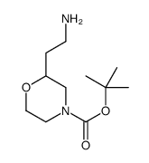 2-(2-氨基乙基)-4-吗啉羧酸 1,1-二甲基乙酯结构式
