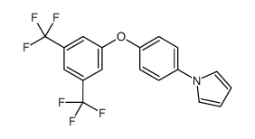 1-{4-[3,5-二(三氟甲基)苯氧基]苯基}-1H-吡咯结构式