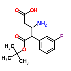 (S)-3-((叔丁氧羰基)氨基)-4-(3-氟苯基)丁酸结构式