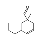 5-but-3-en-2-yl-1-methylcyclohex-3-ene-1-carbaldehyde Structure