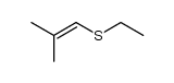 1-(ethylthio)-2-methylpropene Structure