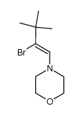 4-(2-bromo-3,3-dimethyl-but-1-enyl)-morpholine结构式