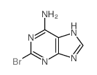 2-溴-6-氨基嘌呤结构式